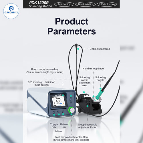 i2C PDK1200 Dual Channel Soldering Station BGA CPU Welding Tool