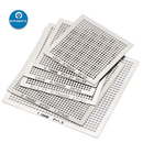 18pcs bga reballing stencil kit Template Universal Directly Heat