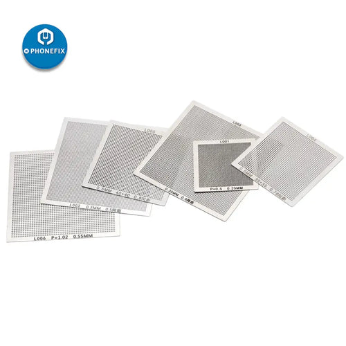 18pcs bga reballing stencil kit Template Universal Directly Heat