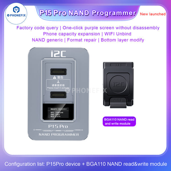 i2C P15 Pro Nand Programmer iPhone iPad Nand Chip Read Write