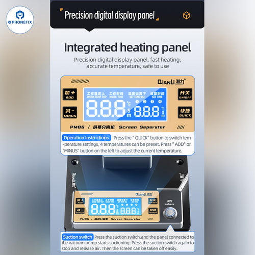 iFixes iJ2 Dual Preheating Phone Screen Holding Pressure Machine