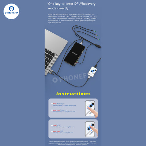 ST01 DFU Box One-key Recovery Mode For iPhone X-16 Pro Max