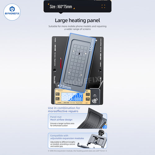 iFixes iJ2 Dual Preheating Phone Screen Holding Pressure Machine