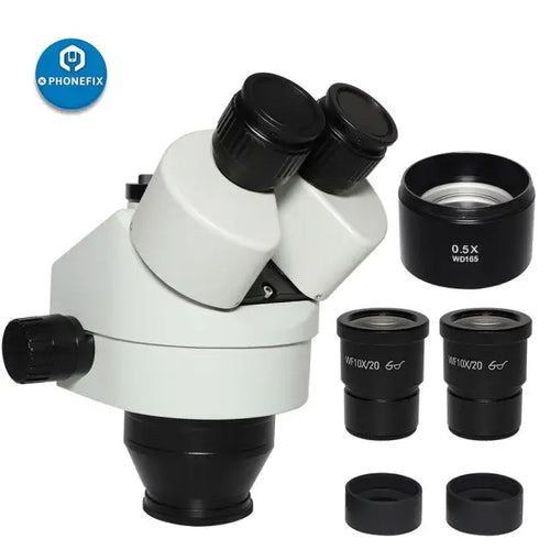 3.5X-90X Simul-Focal Trinocular Zoom Stereo Microscope Head