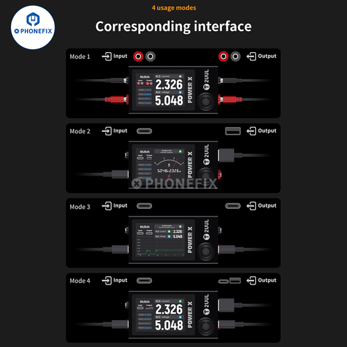 2UUL POWER X Real-time Voltage Current Display Tester