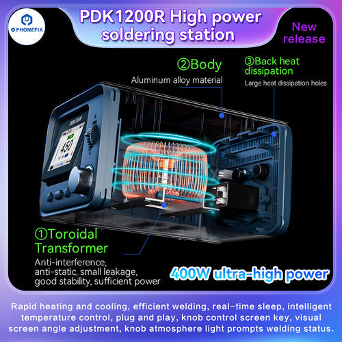 i2C PDK1200 Dual Channel Soldering Station BGA CPU Welding Tool