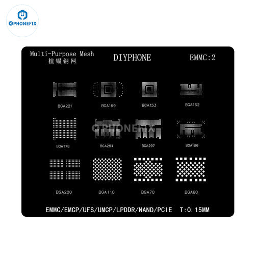 Amaoe Steel Net Huawei Xiaomi BGA IC Reballing Stencil