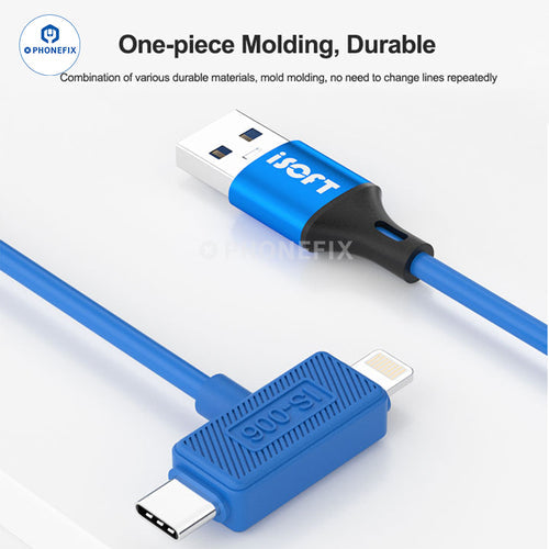 ISOFT IS-006 Lightning USB-C Data Recovery Cable For iPhone iPad