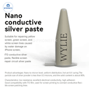 Wylie Nano Conductive Silver Paste Fix iPhone Screen Lines Issues