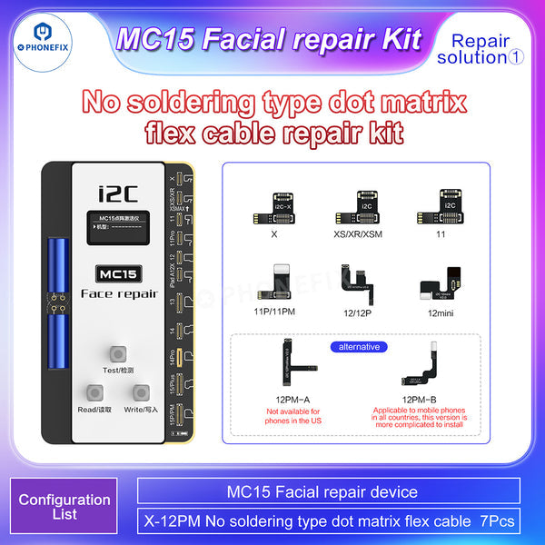 i2C MC15 Dot Matrix Face ID Programmer For iPhone X-15Pro Max Repair