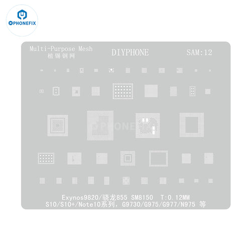 AMAO Samsung S9 S8 S7 S6 All Series BGA Reballing Stencil Template