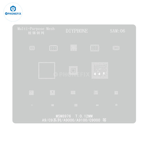 AMAO Samsung S9 S8 S7 S6 All Series BGA Reballing Stencil Template