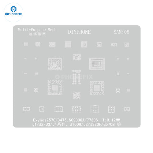 AMAO Samsung S9 S8 S7 S6 All Series BGA Reballing Stencil Template