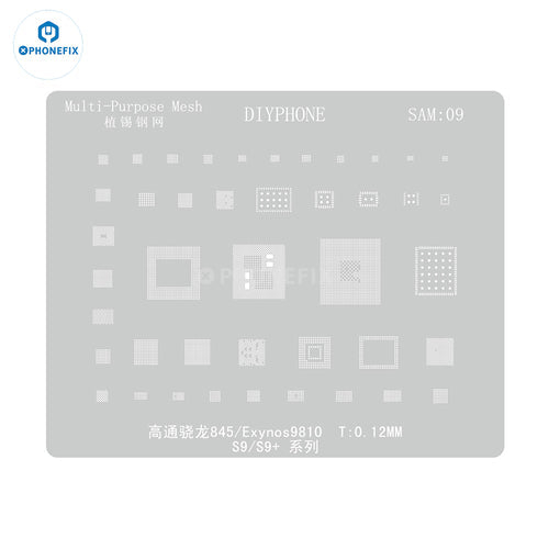 AMAO Samsung S9 S8 S7 S6 All Series BGA Reballing Stencil Template