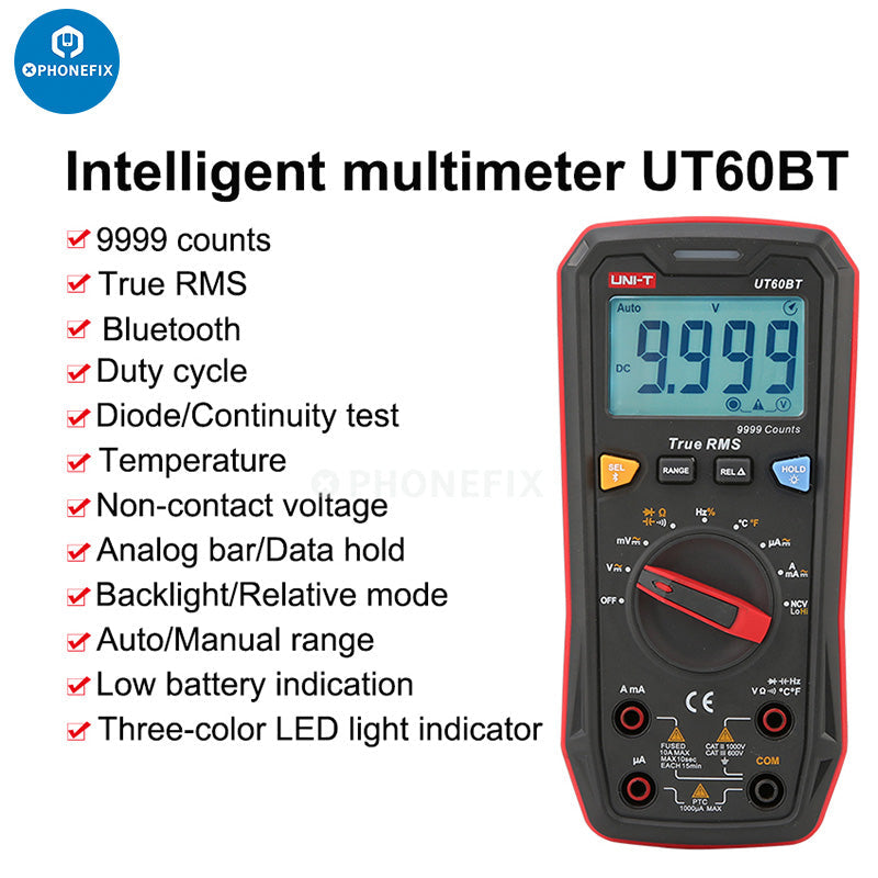 UNI-T UT60 Series Digital Multimeter AC/DC Current Voltage Meter