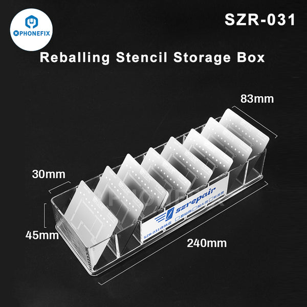 BGA Tin Template Steel Mesh Organizing Classifying Storage Box