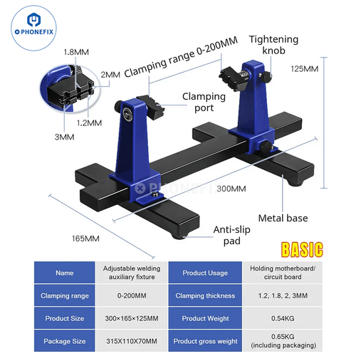 Adjustable Holder PCB MotherBoard Car ECU Board Welding Fixture