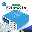 RL-304P Quick 3.0 Digital Display 6 Port Charger For IPhone Andorid