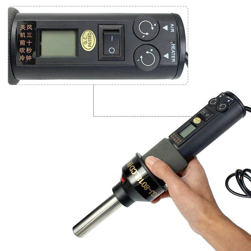 GJ-8018LCD Portable Hot Air Gun Desoldering Soldering Solder Station