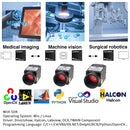 USB 3.0 Rolling Shutter Vision Industrial Camera 5.0 MP 1-2.5" 15FPS Mono