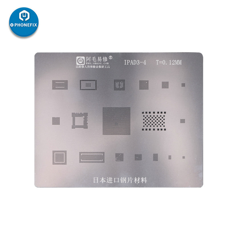 ipad BGA Reballing Stencil Template for iPad 2 3 4 5 mini 1 2 3 pro