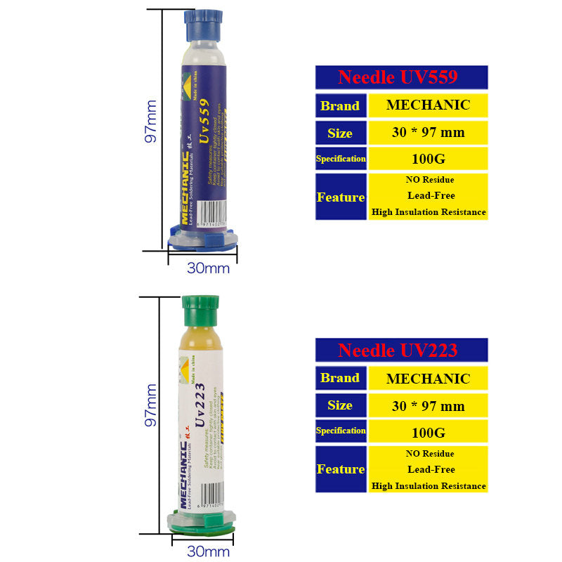 Mechanic Uv223 Uv559 Lead-Free Solder Paste Flux No-Clean Flux