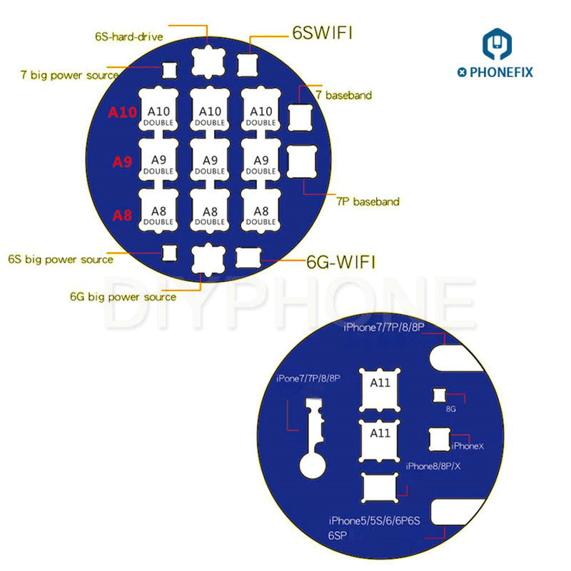 double-sided Microscope Slot Base iPhone CPU BGA Soldering Repair