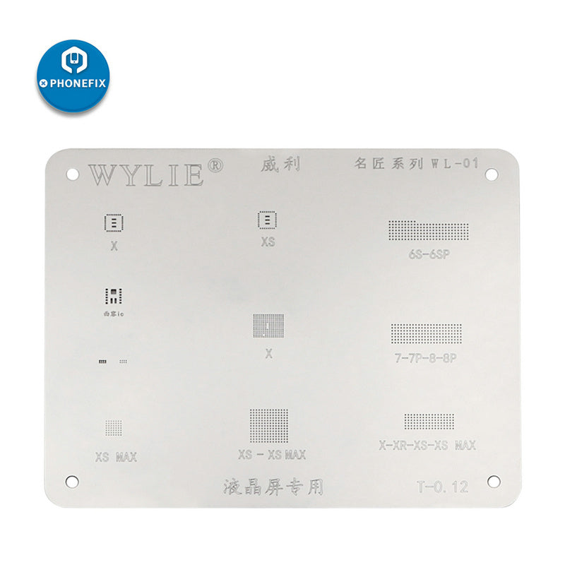 iPhone 7 8 X XS MAX XR Display IC FACE IC BGA Reballing Stencil